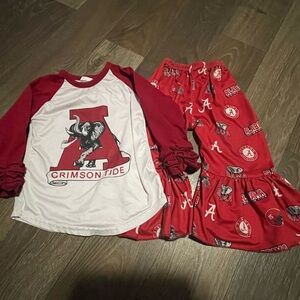 Crimson Tide Raglan boutique Set
